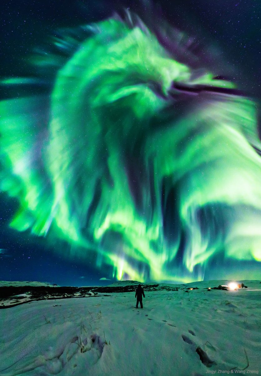 شفق های قطبی ایسلند، شاهکار طبیعت +‌ عکس