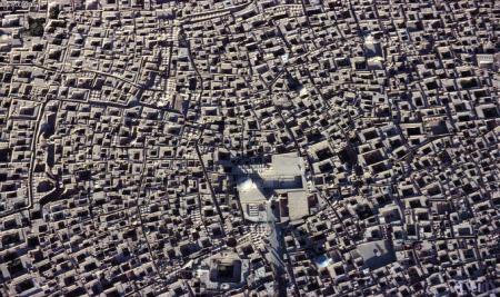 تصویر هوایی بی‌نظیر از شهر تاریخی یزد+عکس