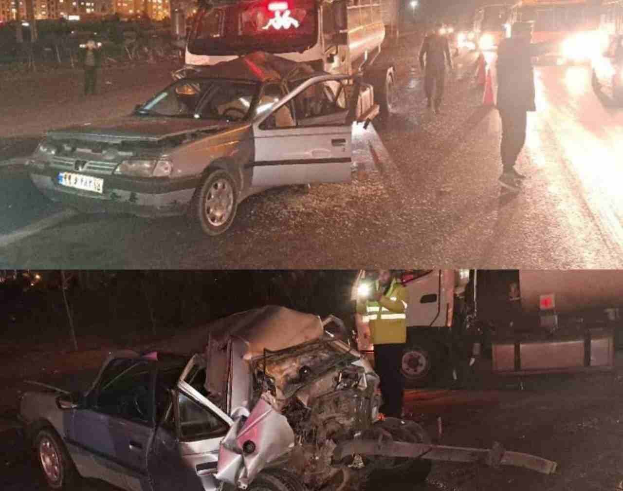 مچاله شدن پژو در تصادف مرگبار+عکس
