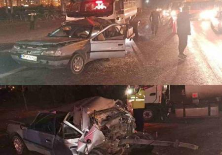 مچاله شدن پژو در تصادف مرگبار+عکس