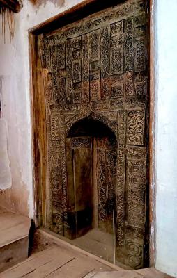 جزئیات شگفت انگیز محراب چوبی مسجد جامع ابیانه+عکس
