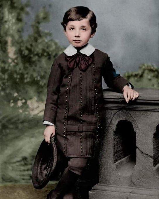 تصویر قدیمی از آلبرت انیشتین در ۵ سالگی+عکس