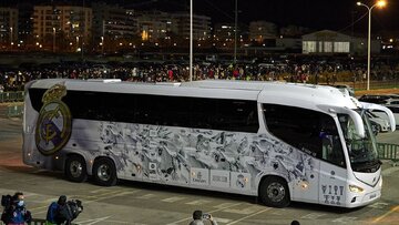  اتوبوس رئال مادرید تصادف کرد+ تصاویر