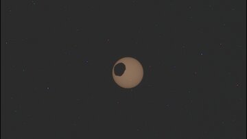 چشمی که در آسمان مریخ پدیدار شد + تصویر