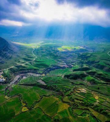 تصویری رویایی از روستای مهرنان ایذه+عکس