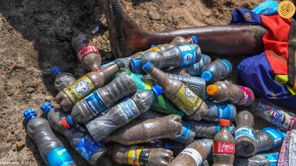 ساخت اقامتگاه با بطری‌های پلاستیکی در حیات وحش آفریقا + عکس