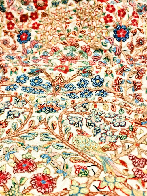 طرح زیبای درخت زندگی در پته کرمان+عکس