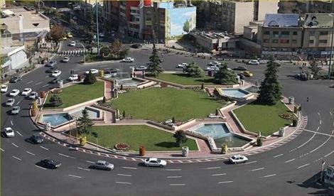 تخت جمشید وسط میدان ونک تهران در ۵۲ سال قبل+ تصاویر
