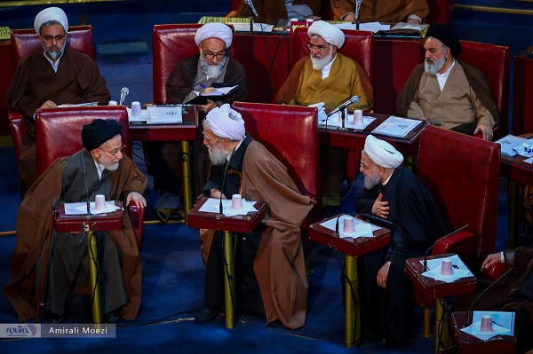 آخرین حضور حسن روحانی و احمد جنتی در مجلس خبرگان رهبری +تصاویر