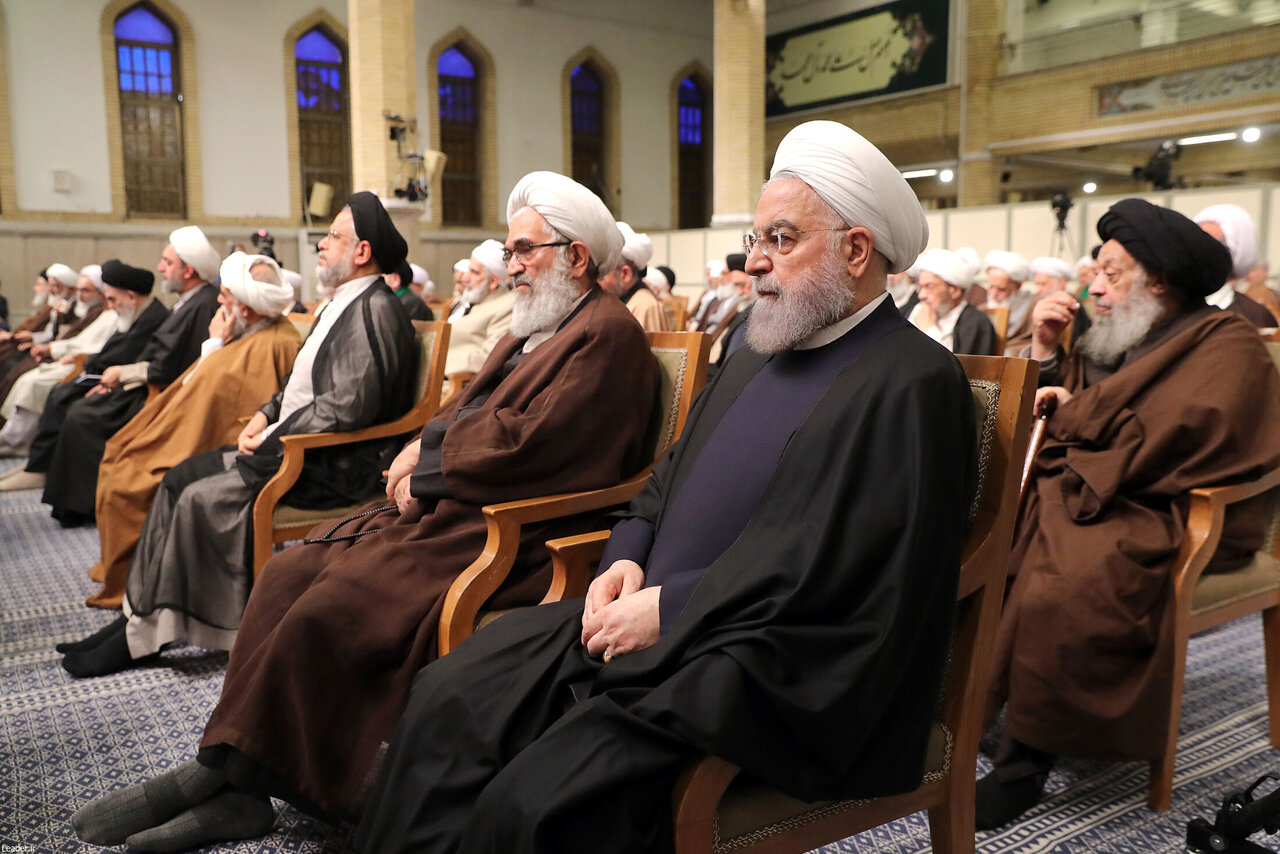 حسن روحانی در دیدار امروز با رهبر انقلاب+عکس