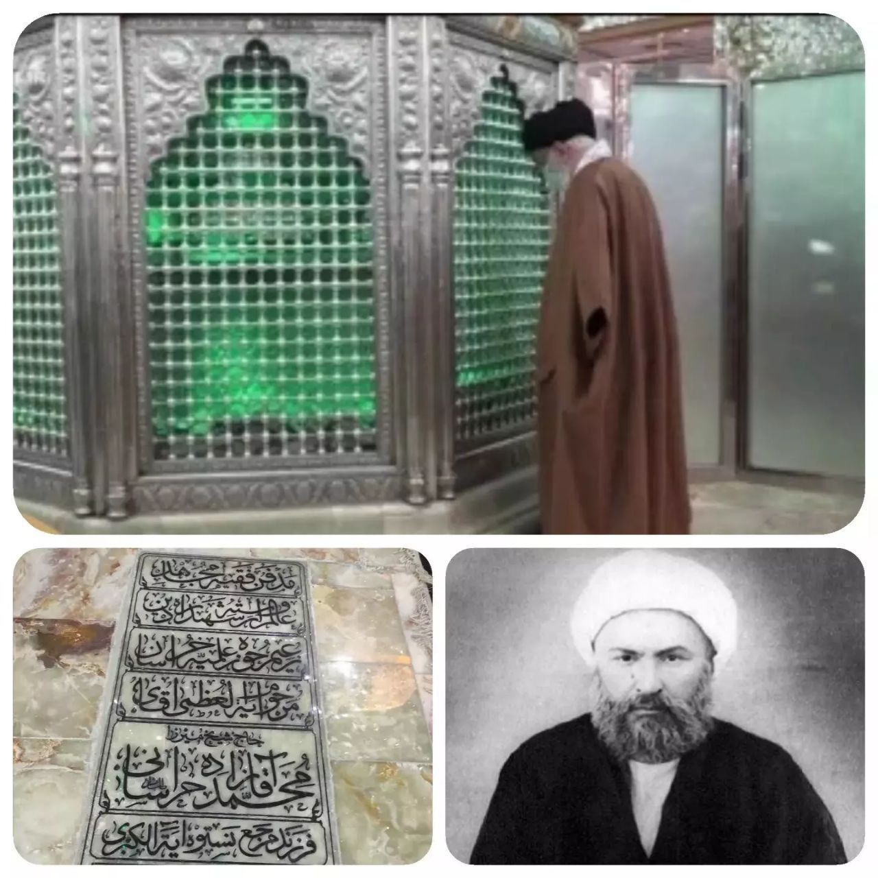 حضور سحرگاهی رهبر انقلاب در شهرری + عکس
