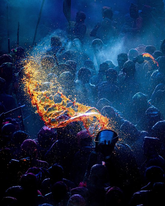 تصویر خاص از جشن رنگ  در هند+عکس