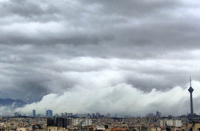 تصویر زیبا از آسمان تهران امروز+عکس