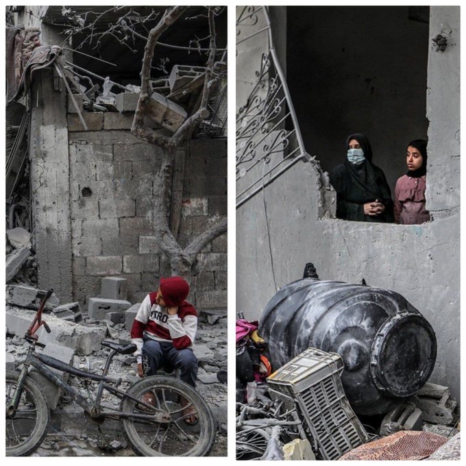 وضعیت خانه‌های غزه پس از بمباران رژیم صهیونیستی+عکس