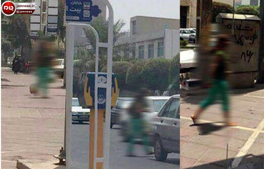  زن بی حجاب که خیابان های بوشهر را به هم ریخته بود دستگیر شد + عکس