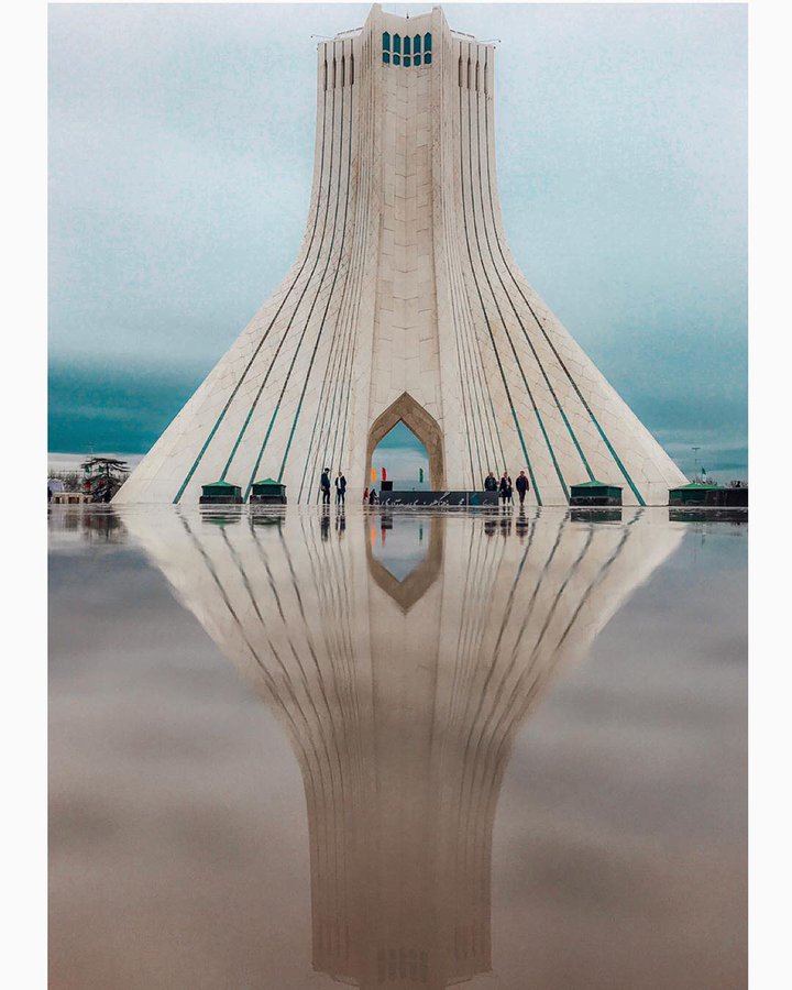 تصویری از برج آزادی تهران که تا به حال ندیده‌اید+عکس