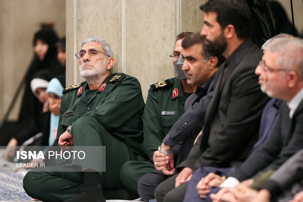 تصویر جالب از سردار قاآنی در دیدار رهبر انقلاب با مسئولان نظام + عکس