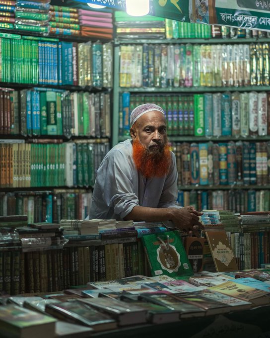 یک کتابفروش متفاوت در هندوستان+عکس