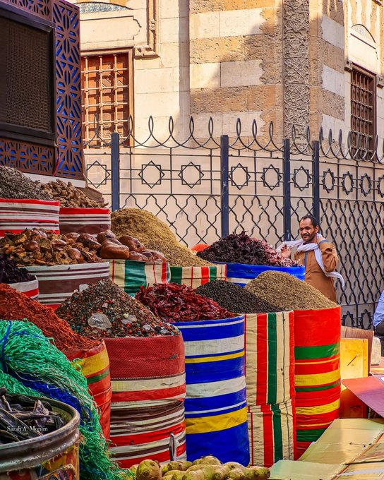 تصویر متفاوت از یک ادویه‌ فروشی در قاهره+عکس