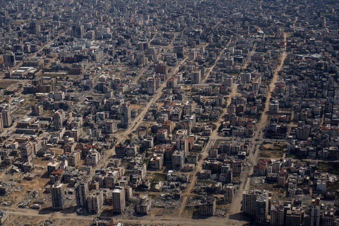 جدیدترین تصویر هوایی از نوار غزه+عکس