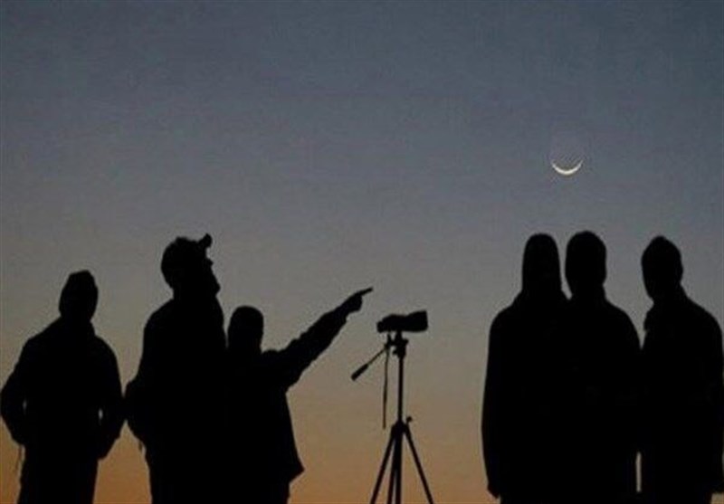  تصویری زیبا از هلال ماه شوال در مشهد +عکس