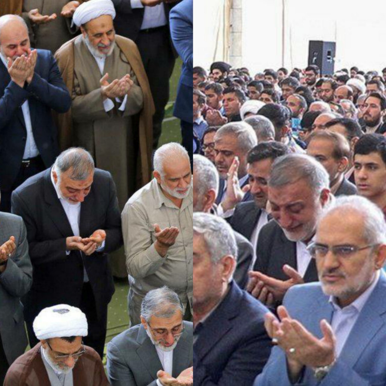  تصاویر متفاوت از شهردار تهران در نماز عید فطر +عکس