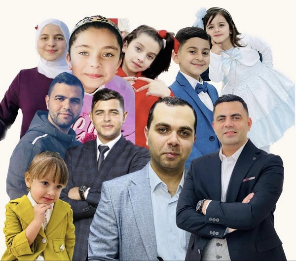 عکسی تلخ از ۱۰ شهید خانواده اسماعیل هنیه در جریان حملات اسرائیل