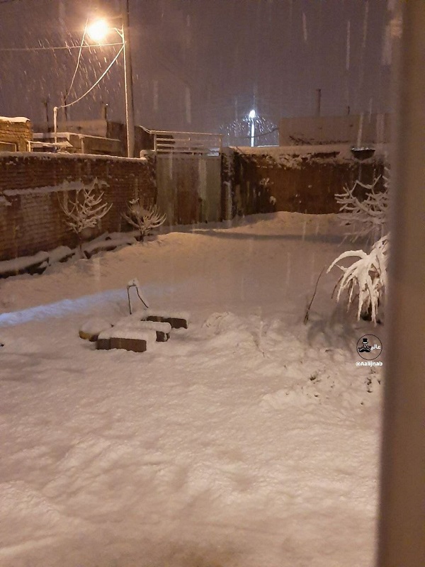 تصاویری از بارش برف سنگین در اصفهان؛ ارتفاع برف به 10 سانتی‌متر رسید