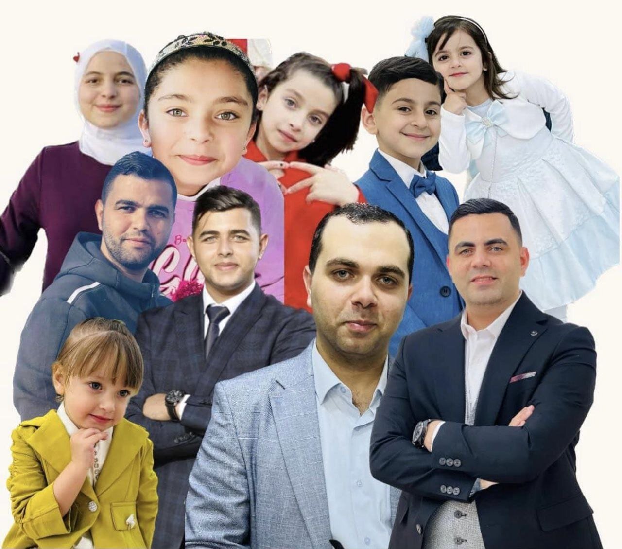 تصویر تکان دهنده از ۱۰ شهید خانواده اسماعیل هنیه+عکس