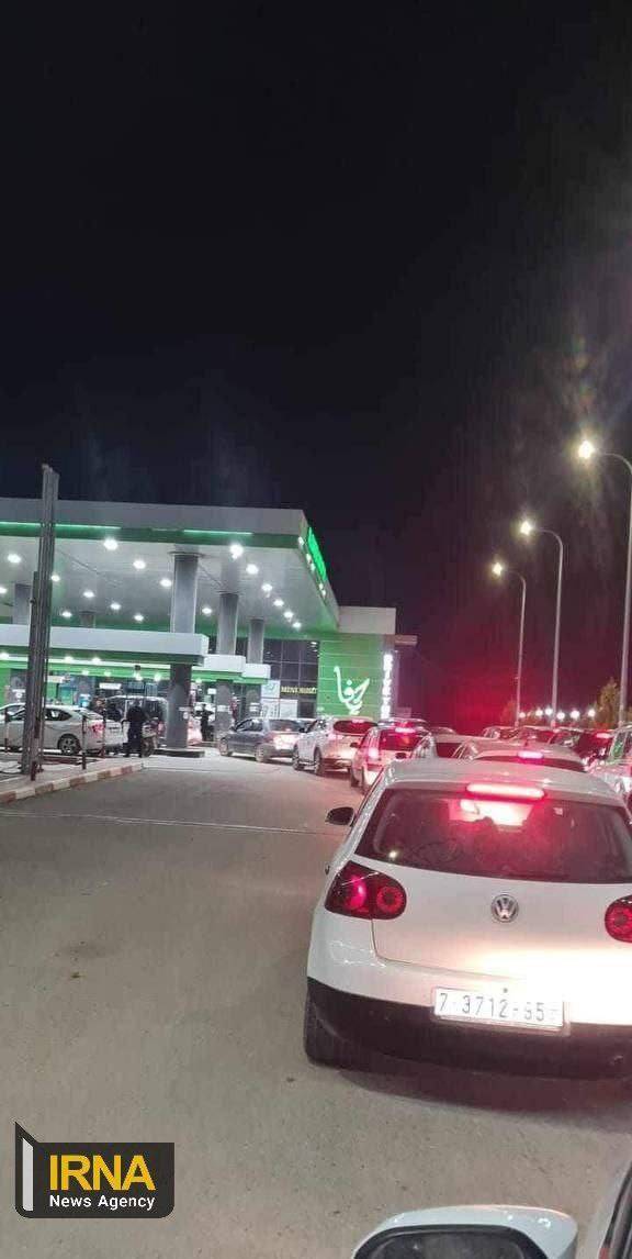 عکس/ صفوف بنزین در حیفا 
