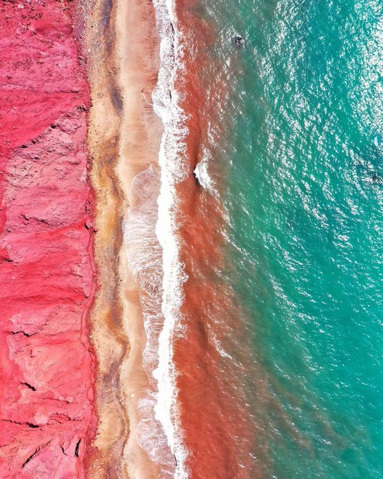 تصویر هوایی از شکوه خلیج فارس+عکس
