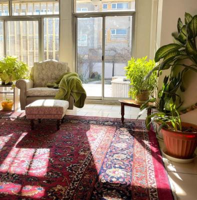 پیچ و تاب نور روی فرش ایرانی+عکس