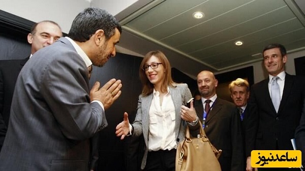  شگرد متفاوت محمود احمدی نژاد برای دست ندادن با زنان+ تصاویر