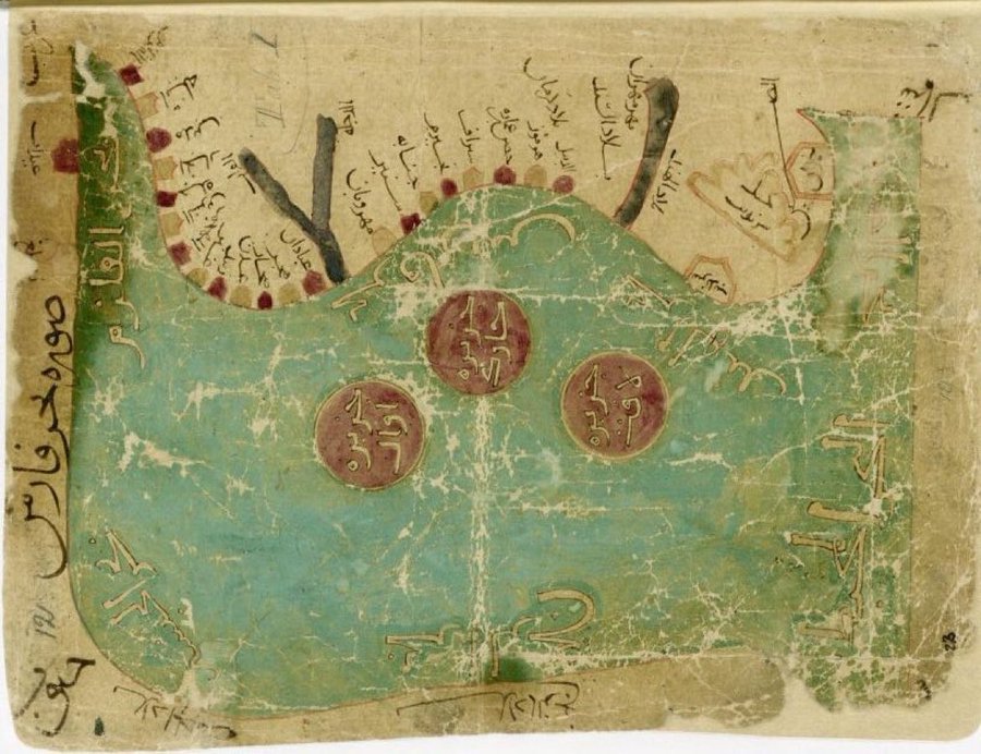 نقشه قدیمی متعلق به سال ۱۱۷۲ میلادی به مناسبت روز ملی خلیج فارس+عکس