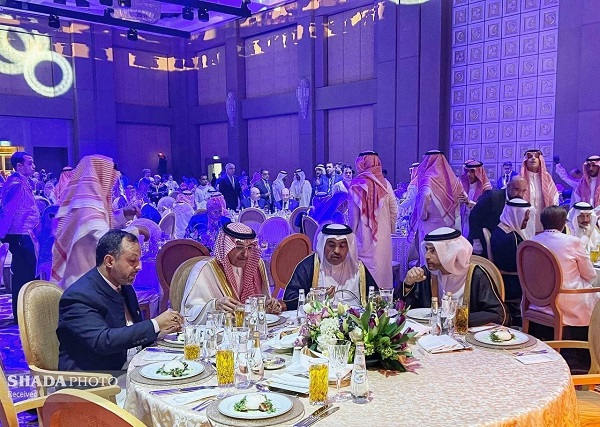  عکسی از میز غذای خاندوزی و وزرای دولت‌های عربی
