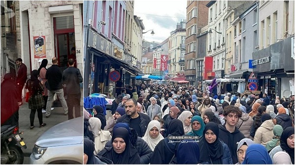  وضعیت باورنکردنی پوشش زنان در خیابان‌های بروکسل بلژیک+ عکس