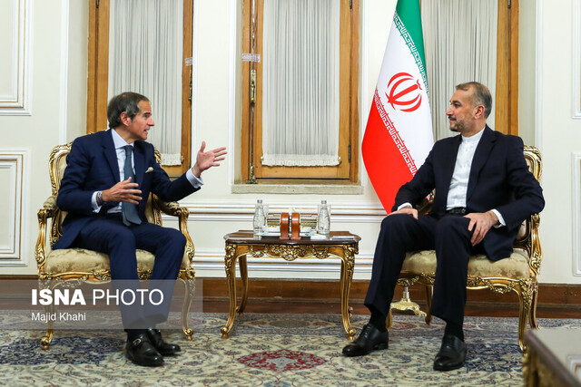 تصاویر متفاوت از گروسی و امیرعبداللهیان در تهران 