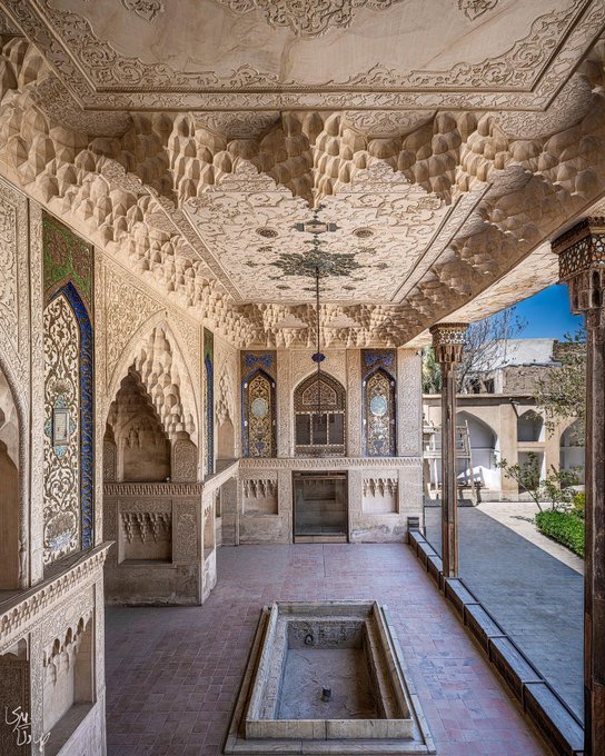 دیوان‌خانه‌ی شیخ‌السلام اصفهان ترکیبی از هنر و معماری ناب ایرانی+عکس