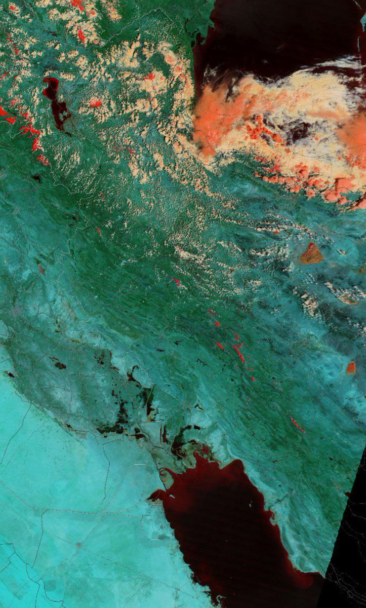 تصویر پربازدید ناسا از وضعیت آب و هوایی ایران+عکس