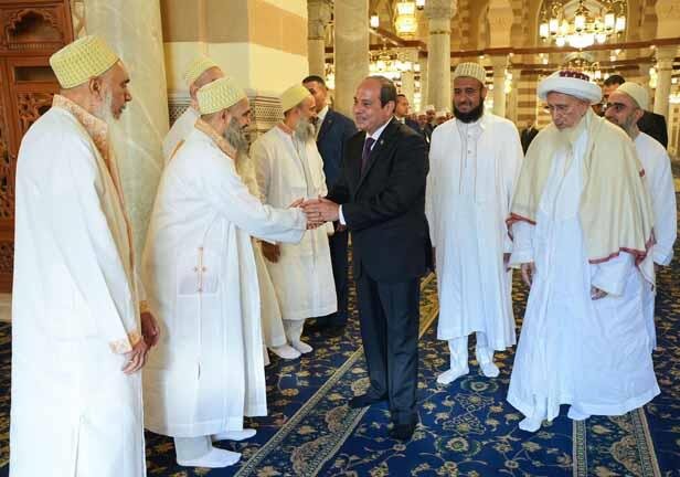 بازگشایی مسجد حضرت زینب (س) در قاهره با حضور رئیس‌جمهور مصر + عکس
