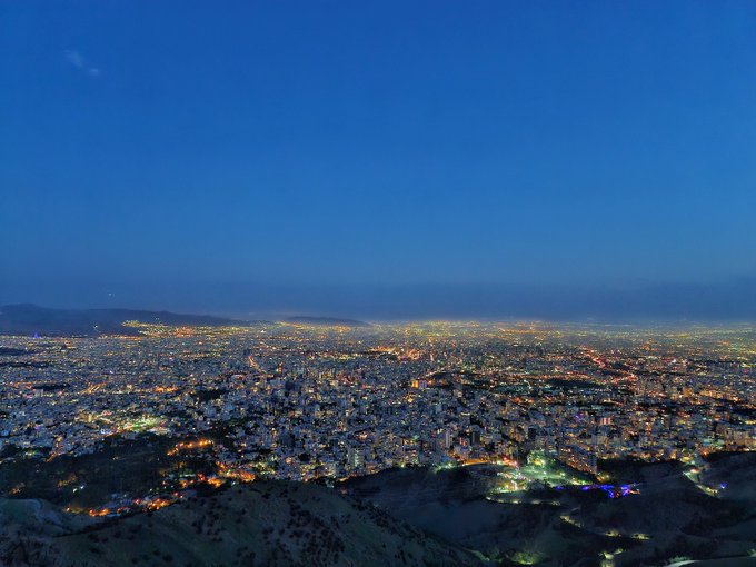 تصویر دیدنی از شب های تهران+عکس