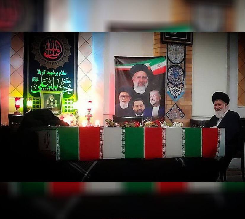 تصویر تلخ از سوگواری همسر شهید رئیسی در کنار تابوت‌اش+عکس