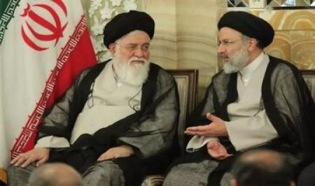  اولین تصویر از علم‌الهدی در مراسم تدفین رئیس جمهور شهید