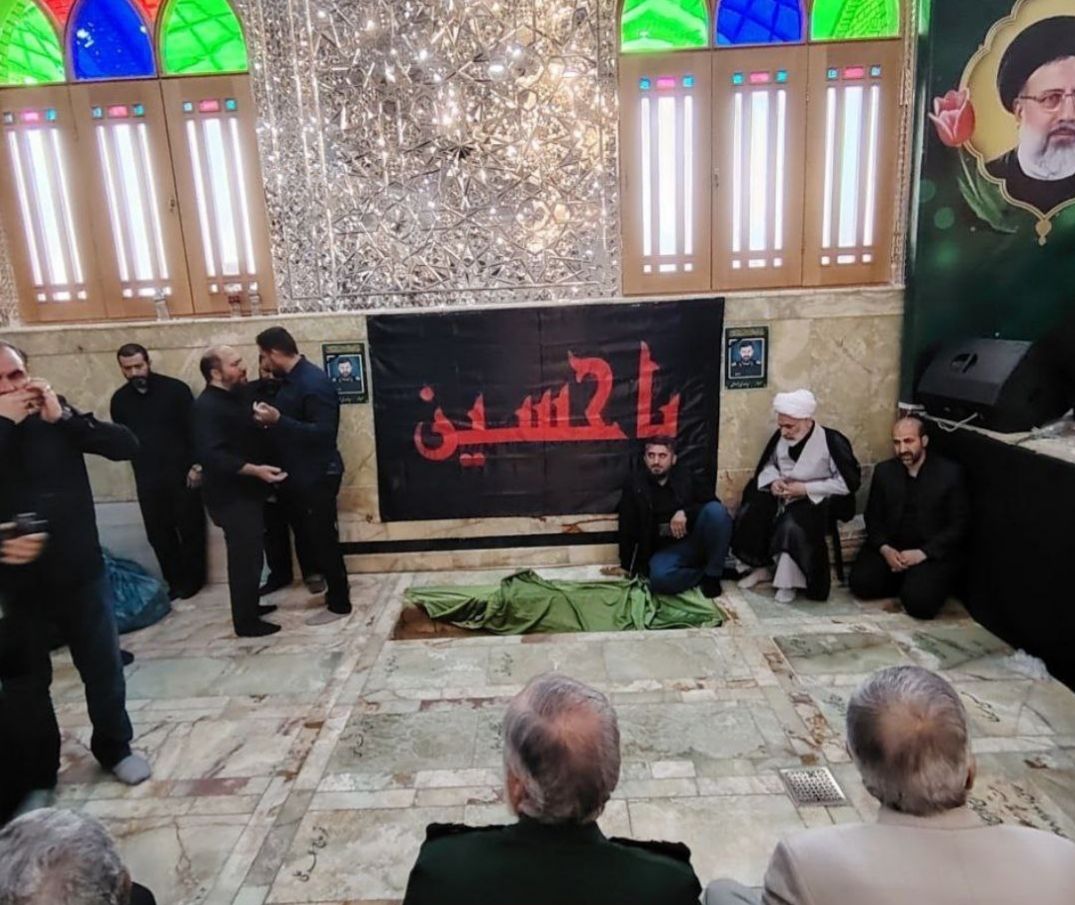 تصویر/ محل خاکسپاری سرتیم حافظت شهید رئیسی در شهرری 