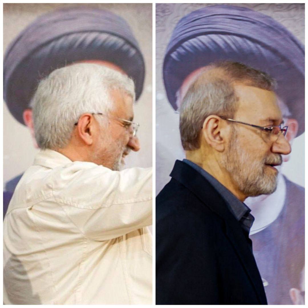 تصاویر متفاوت از سعید جلیلی و علی لاریجانی در حاشیه ثبت‌نام کاندیداتوری انتخابات + عکس
