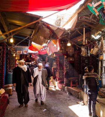 تصویر باصفا از بازار قدیم کابل در افغانستان