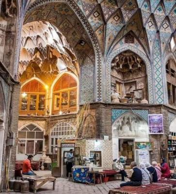 بازار زیبای کاشان با معماری بی‌نظیرش+عکس