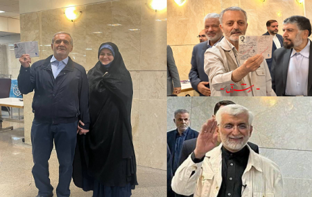 عکسی از نامزدهای انتخابات ریاست جمهوری که در روز ثبت نام در هوای گرم کاپشن پوشیدند 