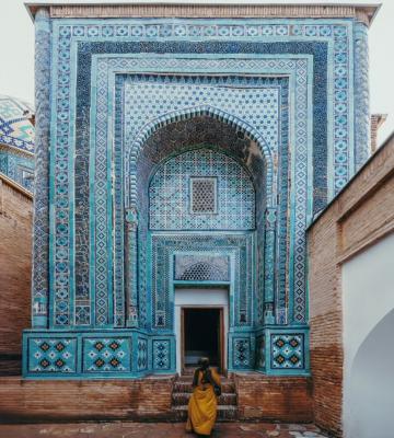 تصویر دیدنی از آرامگاه شاه زنده در سمرقند+عکس