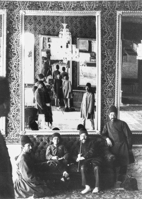 تصویر/ زیباترین ایده‌ عکاسی قاجاری در مجموعه‌ لو رفته از آلبوم کاخ گلستان